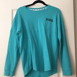 PINK blue jersey styled sweater